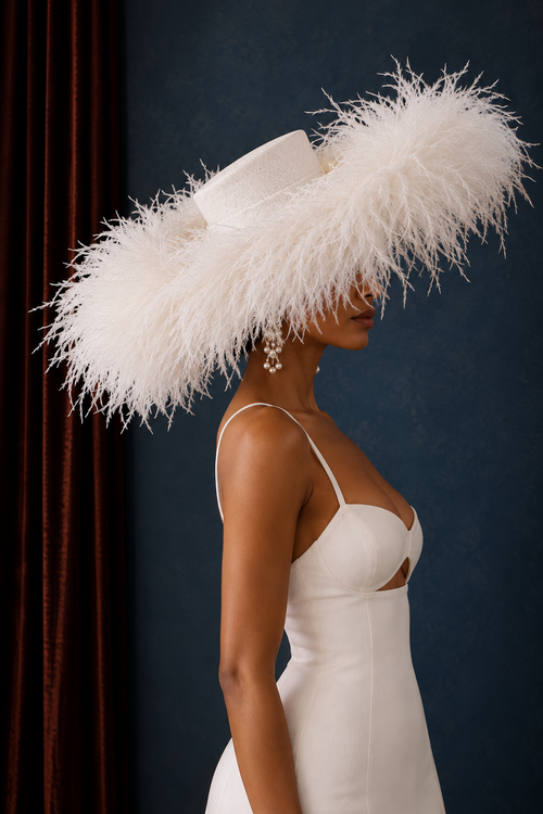 Bianca Halo Hat